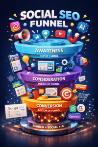 Social seo funnel